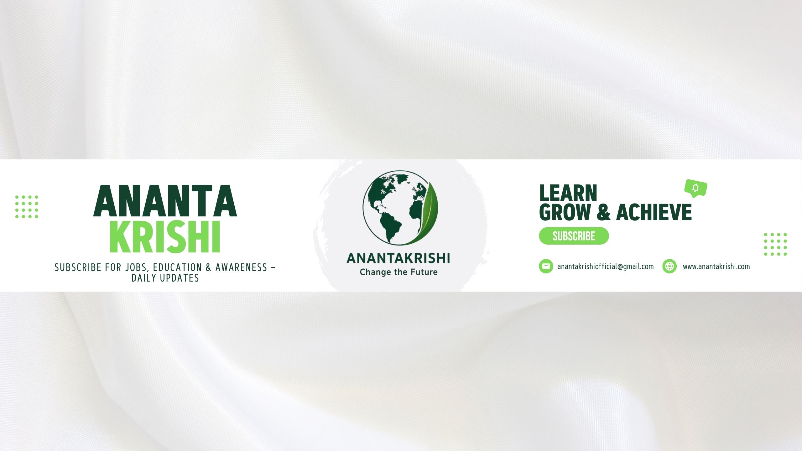 Ananta Krishi YouTube Channel Banner