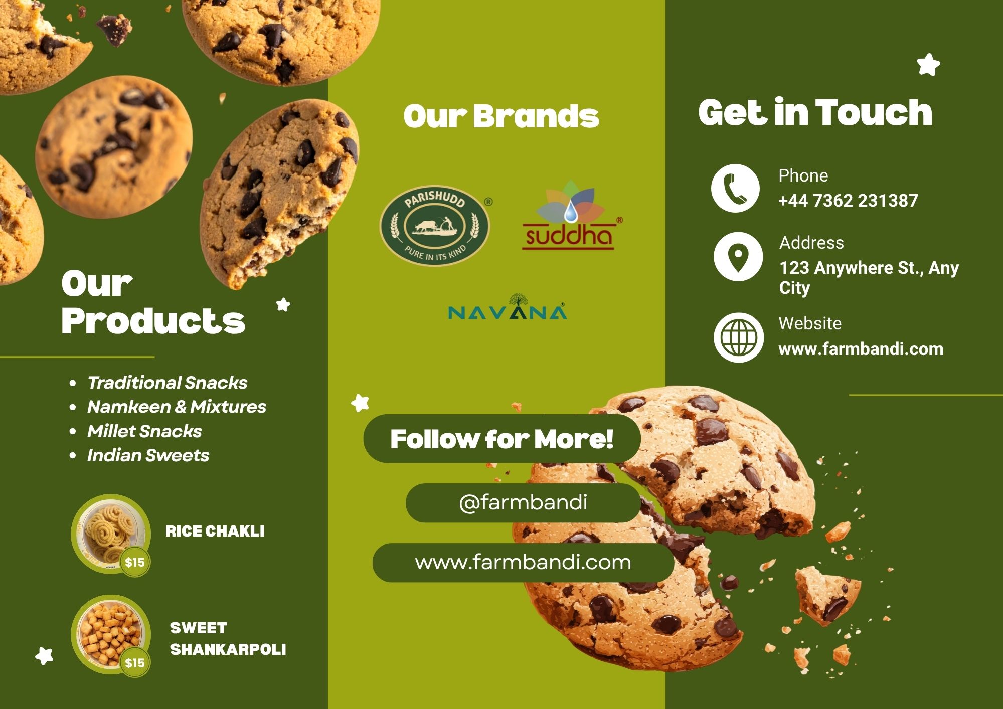Farm Bandi Trifold Brochure - Interior Spread