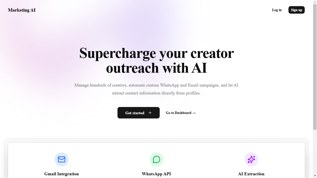 Marketing AI screenshot